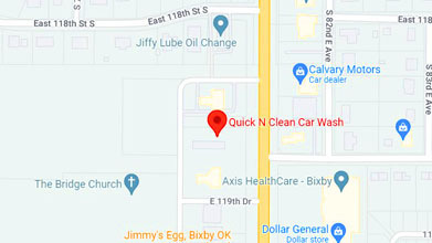 Quick N Clean Car Wash in Bixby Map