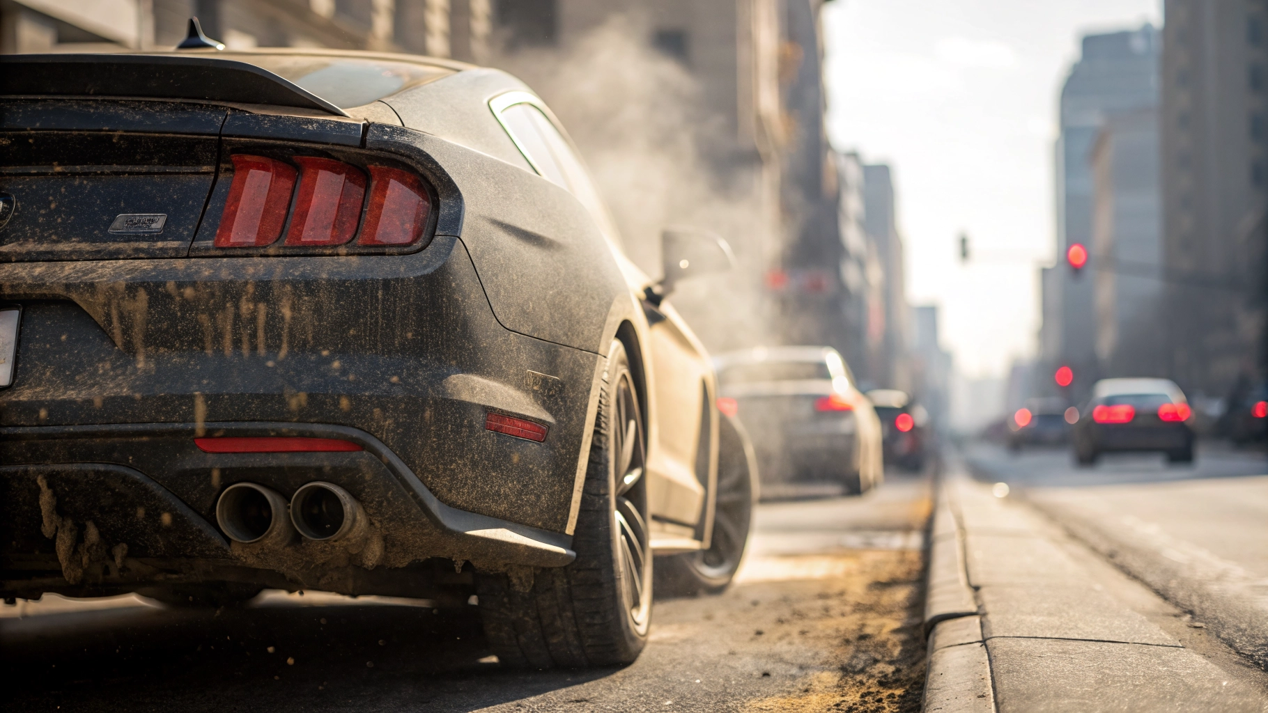 Stop-and-Go Traffic Creates Sticky Buildup