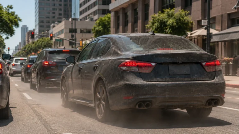 Vehicle Exhaust and Brake Dust in the Heat